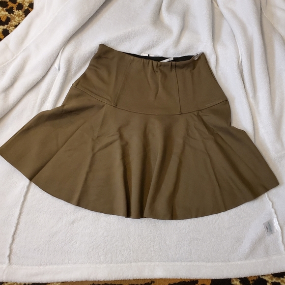 Free people  ruffles  hunter green , Aline  peplum skirt - Picture 2 of 12